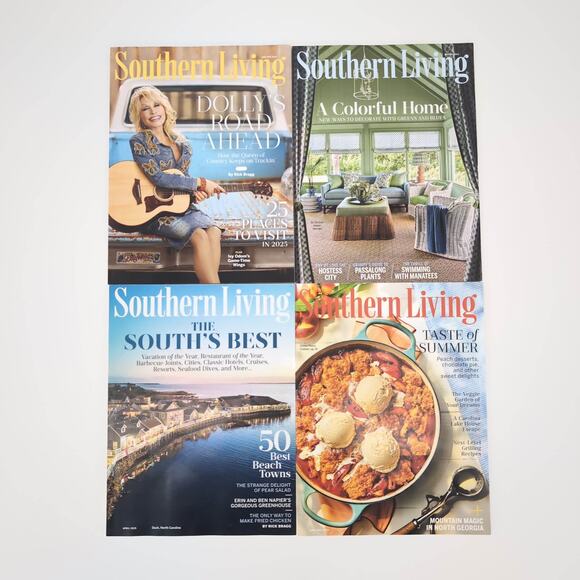 Southern Living Magazine FOUR NEW Issues January - July 2025 - Vol 60 No 1-3 & 5 - Picture 1 of 11